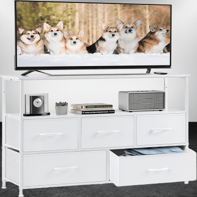 Meuble Salon - NewFabricStorage™ - Blanc