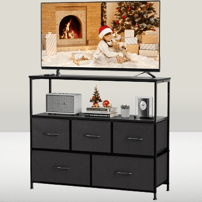Meuble Salon - NewFabricStorage™ - Noir
